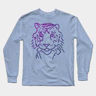 Blue Tiger Long Sleeve T-Shirt